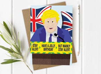 Annonce de Boris Johnson - Carte d&#39;anniversaire Jolly 3