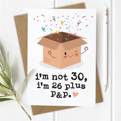 30th, Age 30 - Funny Birthday Card