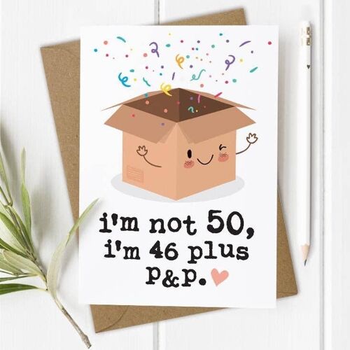 50th, Age 50 - Funny Birthday Card