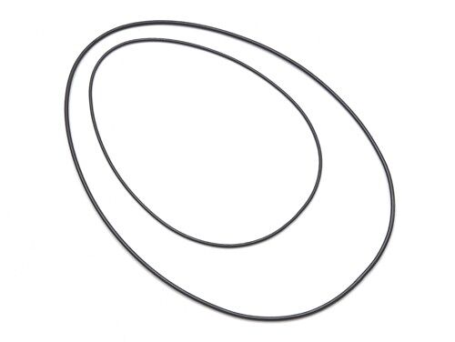 Metallring oval/Ei-förmig, 24x35cm, schwarz