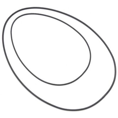 Metal ring oval / egg-shaped, 24x35cm, black
