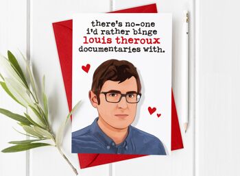 Louis Theroux - Carte drôle de Saint Valentin / anniversaire 2