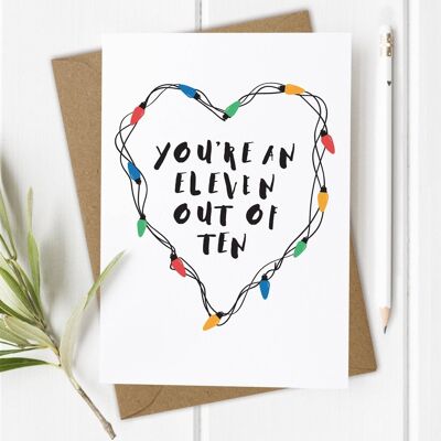 Eleven, Stranger Things - Valentine's Day / Anniversary Card