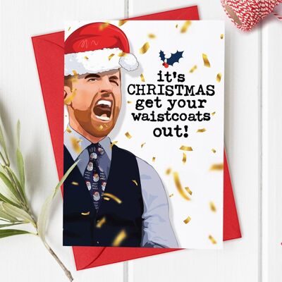 Gareth Southgate, England Football Manager - Christmas Card