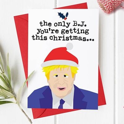 BJ Boris Johnson - Cartolina di Natale maleducata