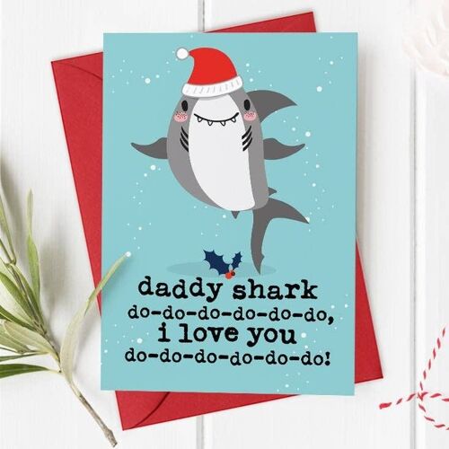 Daddy Shark - Christmas Card