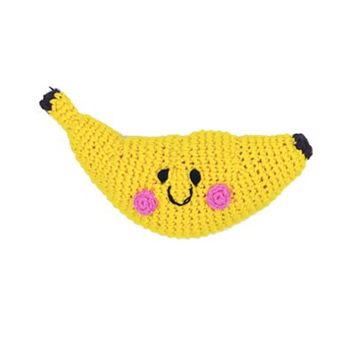 Hochet banane en crochet pour bébé