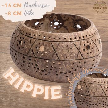 ...cocovibes lanterne en noix de coco HIPPIE avec sous-verres noués à la main en fibres de noix de coco 4