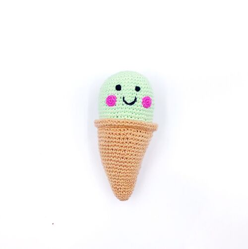 Baby Toy Friendly ice cream rattle - pistachio