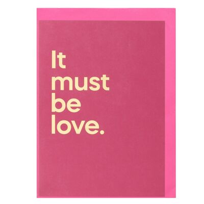 It must be love&#39; Streambare Songkarte