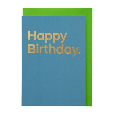 Happy Birthday&#39; – Blaue, streambare Songkarte