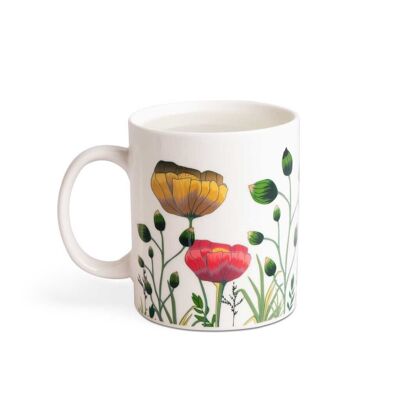 Mug, Bloom, 290ml, blanc, céramique