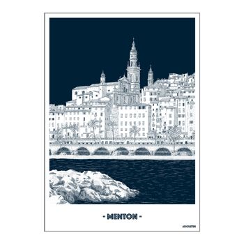 postcard "MENTON"