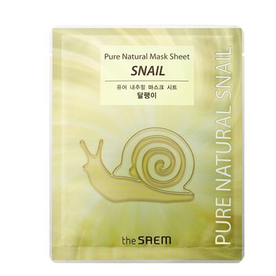 Pure Natural Mask Sheet (Snail)_ Mascarilla de Caracol_20ml