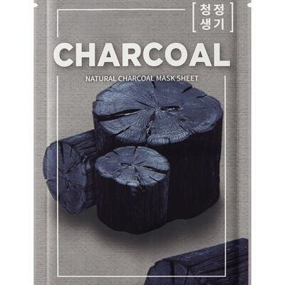 Natural Charcoal Mask Sheet_Mascarilla Carbón_21ml