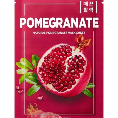 Natural Pomegranate Mask Sheet_Mascarilla Granada_21ml
