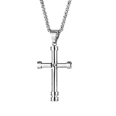 Lee Cooper men's necklace - silver cross pendant