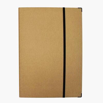 A3 rubberized kraft folder