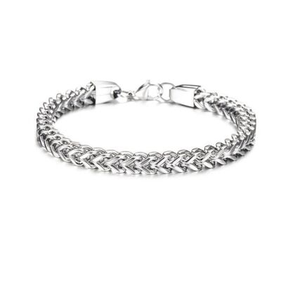 Lee Cooper men's bracelet - silver bracelet