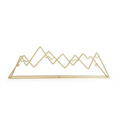 Wall hanger, Mountain, gold, iron