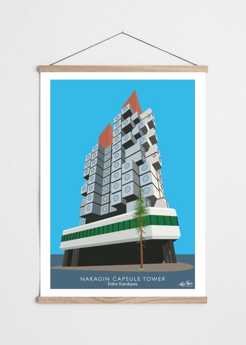 Affiche Architecture - Nakagin Capsule Tower