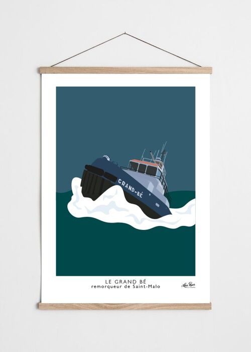 Affiche Bateau Grand Bé