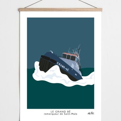 Grand Bé Boat Poster