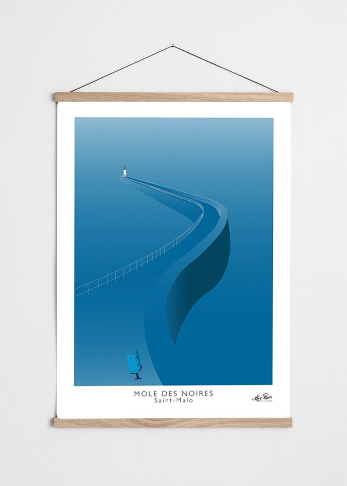 Poster Saint-Malo Le Mole des Noires