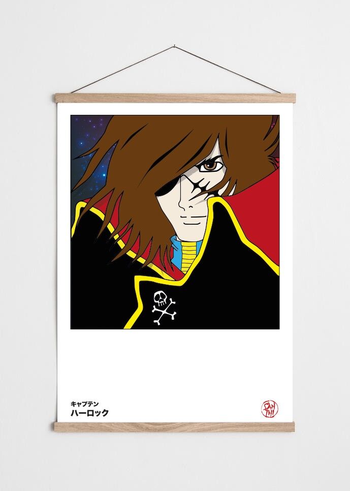 Poster di fan art di Harlock