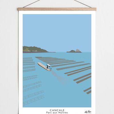 Affiche Cancale - Parc aux Huîtres