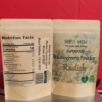 Microgreens Radish Powder