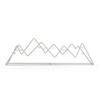 Wall hanger, Mountain, silver, iron