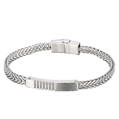 Lee Cooper men's bracelet - fine bracelet and silver steel plate