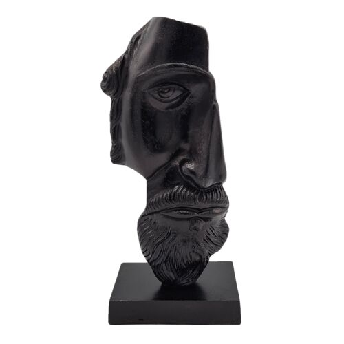 'Van Gogh' Face -  Sculpture - Iron - Black Antique - 31.5cm height