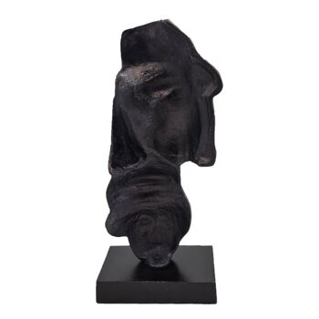 Visage 'Van Gogh' - Sculpture - Fer - Noir Antique - Hauteur 31,5 cm 3
