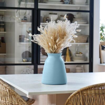 Akemi Nordic Blue handgetöpferte Vase