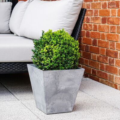 Ella Grey Plant Pot Stone Composite