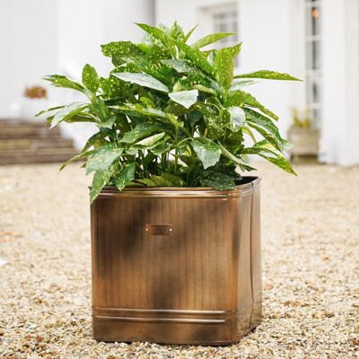 Hampton Copper Square Planter