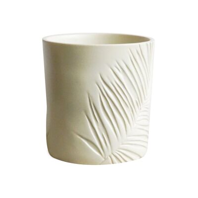 Kew Ivory Stoneware Sago Palm Planter