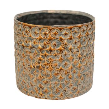 Terni Moutarde Premium Glaze Jardinière 4