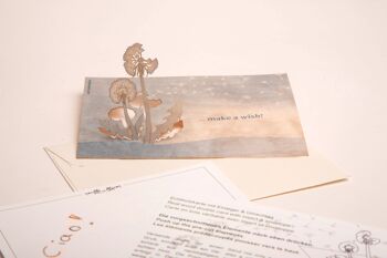 Make a Wish - carte de voeux en bois avec motif PopUp 1