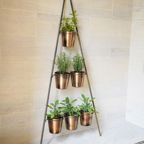 Vertical Wall Stand with Planters