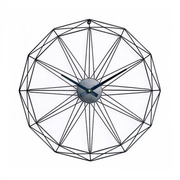 Horloge murale décorative géométrique Noir THINIA HOME 1