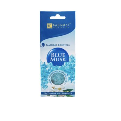 SCENTED DECORATIVE CRYSTALS 100GR - BLUE MUSK