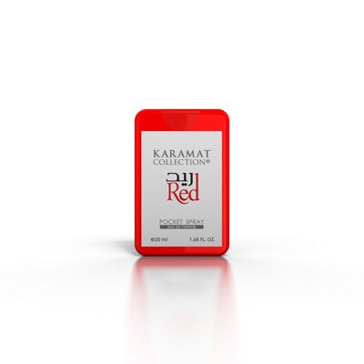 EAU DE PARFUM 20 ML - TAMAÑO BOLSILLO ( TAMAÑO VIAJE ) - ROJO