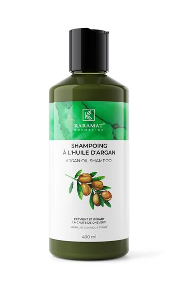 SHAMPOOING NATUREL 400ML. -  KARAMAT COSMETICS  - Shampooing à l'huile de noix de coco 400ML 4