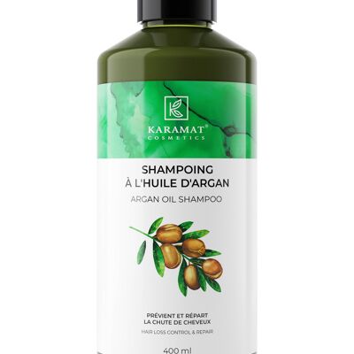SHAMPOOING NATUREL 400ML. -  KARAMAT COSMETICS  - Argan Oil Shampoo 400ML