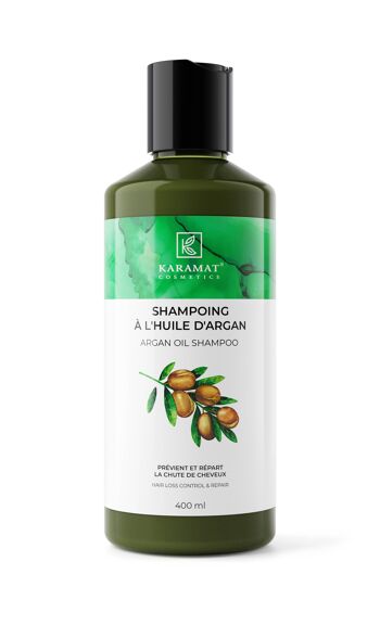 SHAMPOOING NATUREL 400ML. -  KARAMAT COSMETICS  - Argan Oil Shampoo 400ML 1