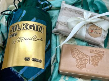 Savon naturel coffret cadeau Silkgin 2