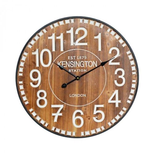 Reloj de pared decorativo de madera vintage THINIA HOME
